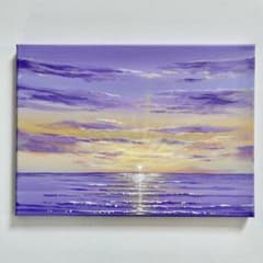 はじまりの朝＊24.2×33.3㎝　絵画　原画　風景画　海　夏　空　キレイ m98956185571_1.jpg?1782027108
