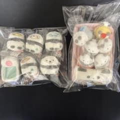 美品 すみっコぐらし東京駅店3周年記念 パンダ観光バスてのりぬいぐるみ豪華セットのサムネイル