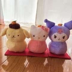 サンリオ ハッピーマスコット 鏡餅 ぬいぐるみ ポムポムプリン キティ