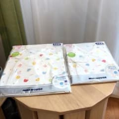 MIKI HOUSE ベビー肌着 50-60 カラフル動物柄　短肌着、コンビ肌着のサムネイル