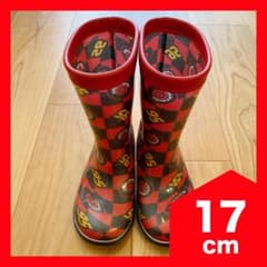 【幼児 男の子】カーズ 赤 レインシューズ 長靴 17cm【送料込み】のサムネイル