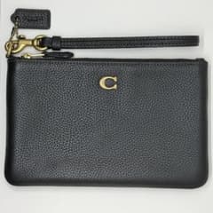 COACH コーチ リストレット ポーチ ブラックのサムネイル