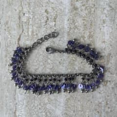 Y2K Sequin Bracelet, Purple, Unique Style