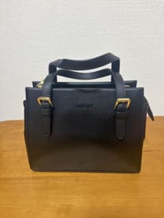 インディヴィ ミニショルダーバッグ ブラック 2WAYのサムネイル