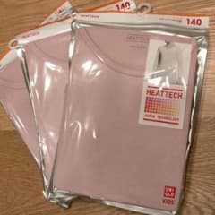 女の子ヒートテック（九分袖）ピンクのサムネイル