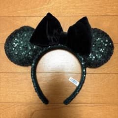 Disney ディズニーリゾート カチューシャ スパンコール グリーン ブラックのサムネイル