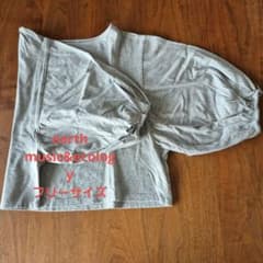 earth music&ecology パフスリーブ Tシャツ グレーのサムネイル