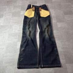 Flare Denim Bell Bottom Grunge 鬼ヒゲ y2k - メルカリ