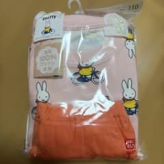 【新品】ユニクロ うさこちゃんとじてんしゃ　ミッフィー　パジャマ 長袖 110のサムネイル