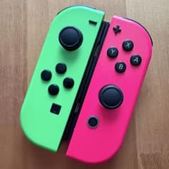 Switch ジョイコン ネオングリーン×ネオンピンク スプラトゥーンカラー