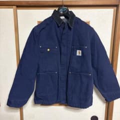 美品　90's CARHARTT ジャケット　ネイビーのサムネイル