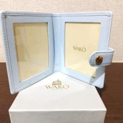 WAKO 水色 レザー フォトフレーム 箱付き - メルカリ