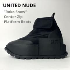 極美品】UNITED NUDE Roko Snow 厚底スニーカー 36 BK - メルカリ