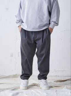 2着セット【carorie】HEAVY PONTE PANTS グレーブラックのサムネイル