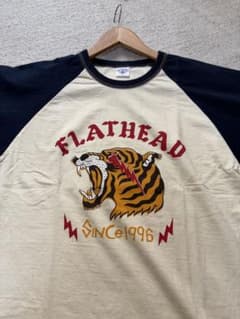 THE FLAT HEAD限定品　 ラグラン 七分袖 Tシャツ タイガー　40 THE FLAT HEAD 限定品ラグラン 七分袖 Tシャツ タイガー 38 - メルカリ