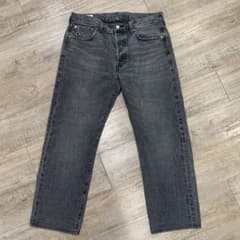6m48 Levi's 501 Black Denim Jeans W33 L32