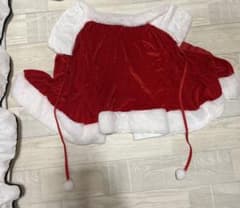 サンタ コスプレ衣装 ベロア調 ワンピース ケープ付きのサムネイル