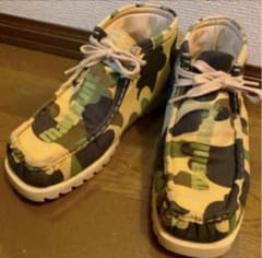 A BATHING APE MANHUNT カモフラージュ スニーカーのサムネイル