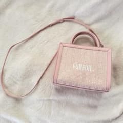 FURFUR 2way 숄더백 핑크
