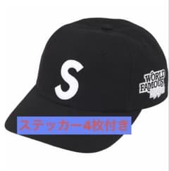 supreme World Famous S Logo 6-Panel ブラック - メルカリ