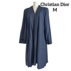 Christian Dior 着物風ガウン　kimono　コート ブルー　Mのサムネイル