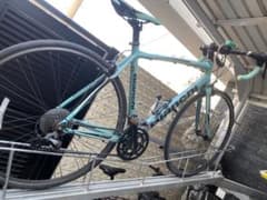 中野区引取】Bianchi ロードバイク 洗車台付き！タイヤチューブ新品 