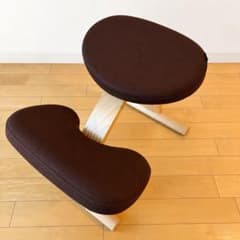 美品 バランスイージー チェア ブラウン サカモト(現バランスラボ 