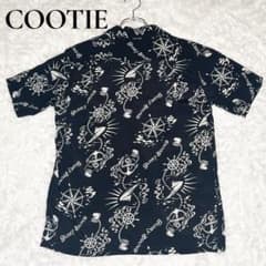 COOTIE クーティー 碇柄 マリンテイスト 黒 アロハ シャツ S - メルカリ