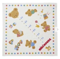 新品！未使用！ミキハウス ベビー用ガーゼバスタオル 90x90cm