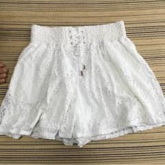 ひろ様専用☆レースのキュロット☆LLサイズのサムネイル