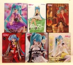 初音ミク　ぬーどるストッパー　フィギュア6体セット売り