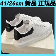 れい 限定価格 アレキサンダーマックイーン 41/26cm】正規品・新品 白x黒 アレキサンダーマックイーン スニーカー