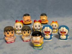 ドラえもん フィギュア　レトロ　指人形 10体まとめ売りのサムネイル