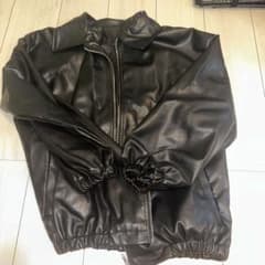 フェイクレザー ジャケット ブラックのサムネイル