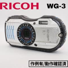 RICOH WG-3 ホワイト 防水デジタルカメラ 動作確認済み 作例あり RICOH WG-3 ホワイト 防水デジタルカメラ 動作確認済み 作例あり