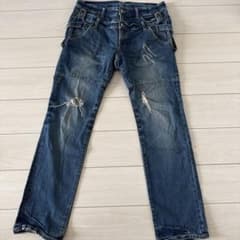 PPFM 90s archive y2k ダブルウエスト ダメージデニム花柄裏地 - メルカリ