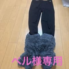 Jenni フリース付きレギンス 黒とグレーのサムネイル