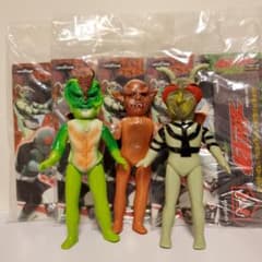 ユニファィブ 仮面ライダー 怪人ソフビ 3体セット スタンダード