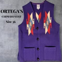 ORTEGA'S オルテガ チマヨベスト パープル Size 36 - メルカリ