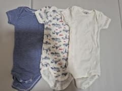 【新品未使】PETIT BATEAU ベビー肌着 3枚セットのサムネイル