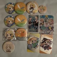 鏡音リン 缶バッジ カード グッズセット - メルカリ