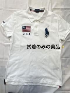 POLO RALPH LAUREN ビッグポニー USA ポロシャツ ホワイト - メルカリ