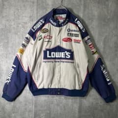 希少 Lowe`s レーシングジャケット 刺繍 企業ロゴ M 希少 Lowe`s レーシングジャケット 刺繍 企業ロゴ M - メルカリ