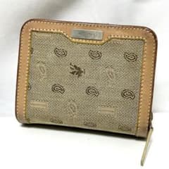 ETRO エトロ ペガサス ペイズリー 折り財布 2つ折り財布 美品 ETRO エトロ ペイズリー ジャガード 二つ折り財布 ペガサスロゴ レザー