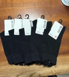 薄いブラックソックス 5足セット 26-28cmのサムネイル