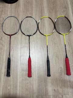 YONEX バドミントンラケット 4本セット - メルカリ