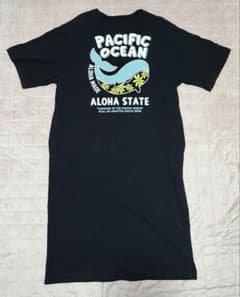 Aloha MADE クジラ柄 ワンピース　ブラックのサムネイル