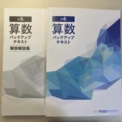 早稲田アカデミー 小6 算数 バックアップテキスト 解答解説集セット