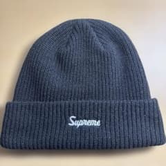 Supreme 黒 ニット帽のサムネイル