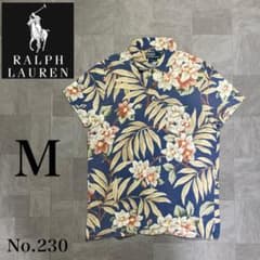 大人気！ Ralph Lauren 激レア 総柄 花柄 ポロシャツ 胸ポケットのサムネイル